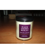 Black Cherry Merlot Bath & Body Works One Wick Candle Jar 7 oz. - $9.89