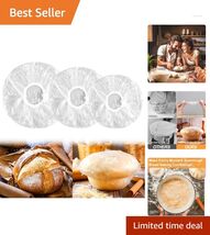 Reusable Elastic Bowl Covers for Sourdough Proofing - 10in Stretchable Wrap - $17.77