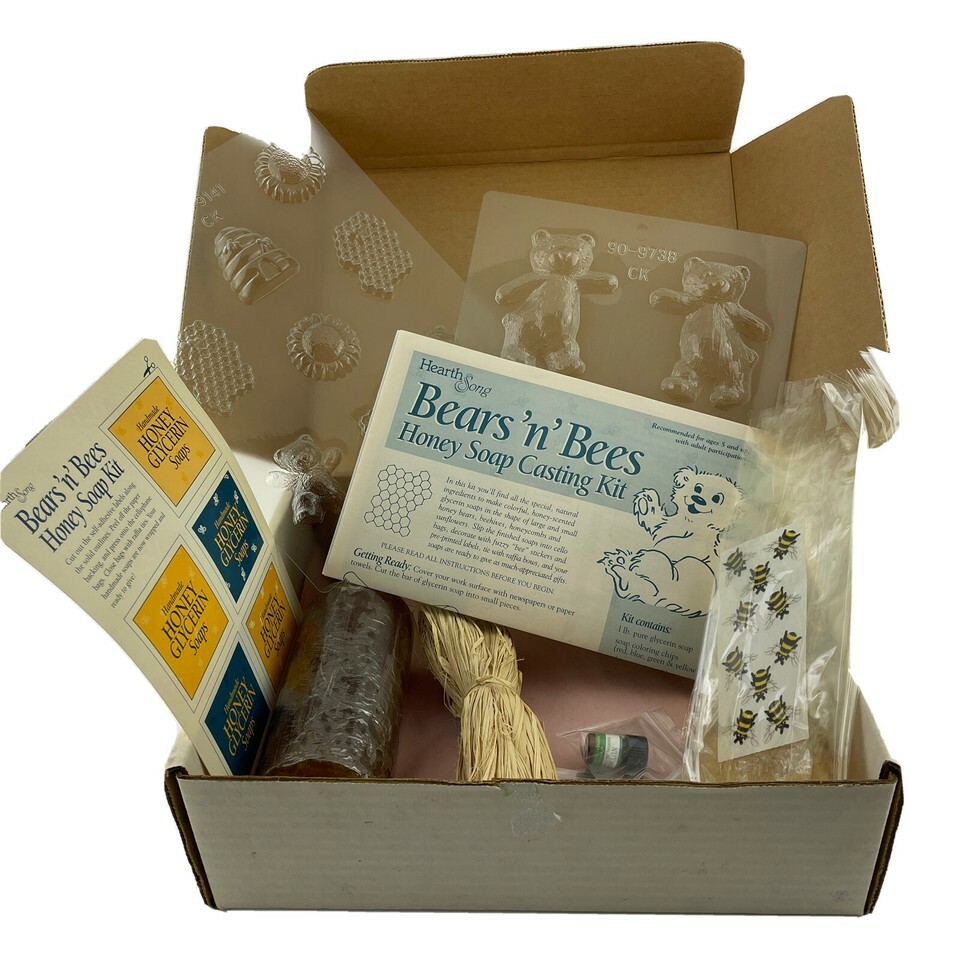 Hearth Song Bears n Bees Soap Making Casting Kit Model 2510 Bath Crafts Item image 2