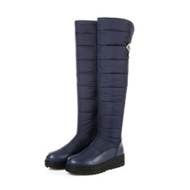 new high quality down warm snow boots women platform thigh high boots ladies zip - £77.73 GBP