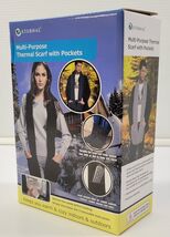 *L) Eternal Multi-Purpose Thermal Scarf with Heat Pack Pockets - Blue - $9.89