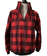 Vtg Iron Wood Trading Mens XL Buffalo Check Red Black Plaid Collar Cuffe... - $25.90 CAD