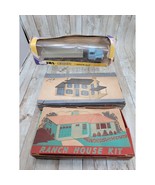 Vintage 1950s Plasticville Ranch House Kit RH-1 &amp; LH-4 2 Story &amp; Truck  - £59.28 GBP