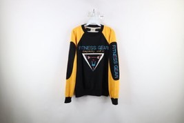 Vtg 80s Slazenger Mens Large Spell Out Gym Bodybuilder Weightlifting Sweatshirt - £51.52 GBP