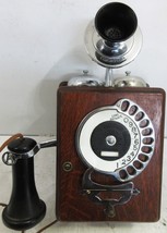 Strowger Automatic Electric Wood Dial Phone circa 1907 - £1,475.42 GBP