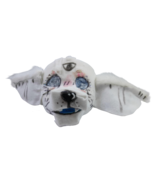 Handcrafted Therian White Cream Fox Mask  Felted &amp; Hand-Painted with Fur... - $19.80