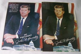 C1961 Lot 2 Vintage John F Kennedy Jfk President Giant Postcard - £4.64 GBP