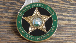 Broward County Sheriffs Office FL Gang Investigations Challenge Coin #75X - $38.60