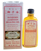 2 Bottles Lion Medicated Banjemin Jaminton Healing Oil 45ml bottle - £12.70 GBP