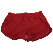 Womens Red Workout Shorts Size Large Heather 4&quot; Inseam Lined Running - £15.92 GBP