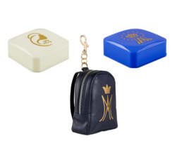 NEW Lot of 3 Marian Rosary Boxes Cases Mini Backpack Ave Maria Mary Catholic - £11.94 GBP