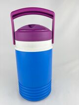 Igloo Thermos 1/2 Half Gallon Blue &amp; Purple Water Jug Cooler Vintage Ret... - $15.00
