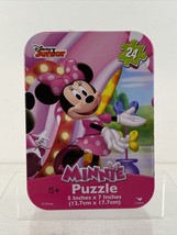 Disney MINNIE MOUSE Bow-tique Puzzle in Collectible Tin - 24-Pc 5x7 Trav... - $2.76
