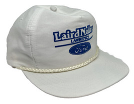 Vintage Laird Noller Ford Hat Cap Snap Back White Rope Lawrence KS One Size Mens - £13.92 GBP