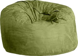 Nest Chair Lounge Round Apple Green Shredded Foam Microfiber Zipper Closure - £519.06 GBP