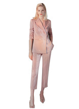 Women&#39;s Queen Letizia Satin Double -breasted Blazer &amp; Cigarette Trousers... - $129.99