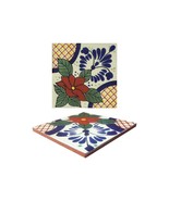 POOL TILES Mexican Talavera Ceramic Frost Proof Handcrafted Tiles - Flow... - €172,29 EUR