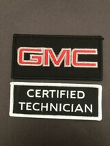 GMC CERTIFIED TECHNICIAN SEW/IRON PATCH EMBROIDERED UNIFORM BADGE CAR TRUCK - £10.20 GBP