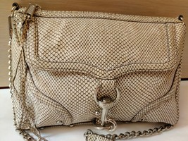 Rebecca Minkoff Mac Snake Embossed Leather Convertible Crossbody Bag - £36.76 GBP