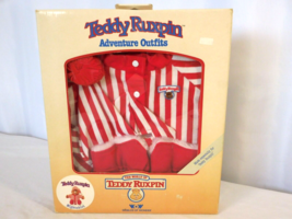 Teddy Ruxpin Adventure Outfit Sleeping Nightshirt Night Gown Red White Vintage - £15.59 GBP