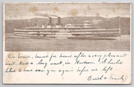 Hundson River Day Line Steamer Hendrick Hudson 1908 To Hinsdale MA Postcard D50 - $5.95