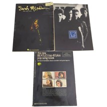 Lot of 3 Large Song Books - Sarah McLachlan, U2, Beatles Piano Vocal Guitar - $13.61