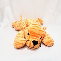 Ty Pillow Pals Purr Orange Stripes Tabby Tiger Cat Plush Stuffed Animal 14&quot; 1996 - £17.36 GBP