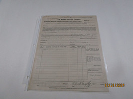 Th Wabash Railroad Co Bill Of Lading Model Gas Engines Peru Ind Jan 26 1910 - £30.94 GBP