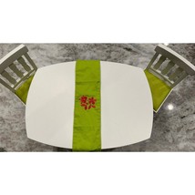 American Girl Rare White Green Dining Room Table Chair Runner Retired READ 2011 - £30.72 GBP