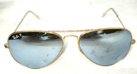 Ray-Ban P 58 14 58mm Aviator Classic Gold Sunglasses Green Glass Polarized *READ - $24.99