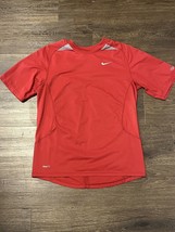 Nike Performance Dri-Fit Vented Red / Gray Shirt - Sz Adult men Small - £7.83 GBP