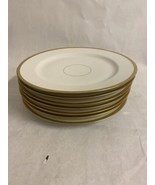 Haviland France Lot of 7 Salad Plates With Gold Rim 9 3/4&quot; - £39.10 GBP