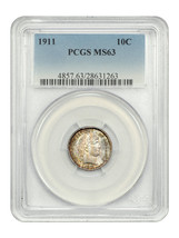 1911 10C PCGS MS63 - £224.43 GBP