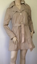 KARL LAGERFELD Paris Traditional Beige Removable Hood Belt Trench Coat (Size XS) - £79.20 GBP