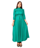 Green  party wear Rayon cotton western dress for girls and women - £31.87 GBP