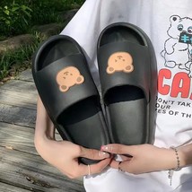 Ins cute cartoon slippers female summer excrement feeling non slip couple thick  - £18.71 GBP