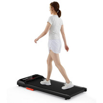 2.5HP Under Desk Treadmill with Remote Control and LED Display-Black - £119.91 GBP