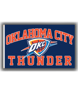 Oklahoma City Thunder Basketball Team Souvenir Flag 3x5ft 90x150cm Fans ... - $307.30 MXN