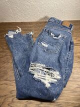 American Eagle Distressed Stretch Medium Wash Denim Jeans Woman's Size 8 KG - $14.84