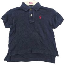 Ralph Lauren Toddler Boys Navy Blue Short Sleeve Polo Shirt 12-18M Red P... - $13.86