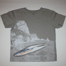 Gymboree Speedboat Racer Boy&#39;s Gray Tee Top Shirt Size 6 - $7.99