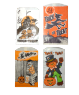 Halloween Trick Or Treat Candy Goodie Bags JOL Witch Moon Man Scarecrow ... - £11.52 GBP