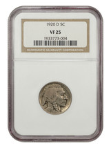 1920-D 5C Ngc VF25 - £125.61 GBP