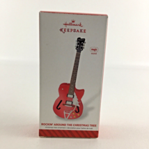Hallmark Keepsake Ornament Guitar Rockin&#39; Around The Christmas Tree Sound 2014 - £35.16 GBP