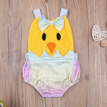 NWT Easter Chick Baby Girls Romper Jumpsuit Outfit - $10.99