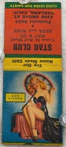 Vintage Matchbook Cover Stag Club Come n &amp; Meet May &amp; Ed Sun Kissed Girlie Pinup - £3.98 GBP
