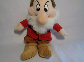 Walt Disney World Snow White and the Seven Dwarfs Grumpy 10&quot; Bean Bag Plush Toy - £11.66 GBP