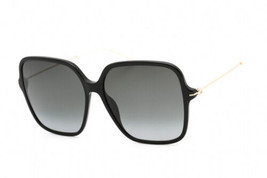 GUCCI GG1267S 001 Black/Gold / Grey Gradient 60-15-145 Sunglasses New Au... - $254.79