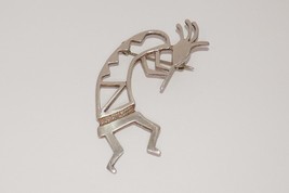 BW Bryant Waatsa 1991 Kokopelli Flute Player Zuni  Sterling Silver Brooch Pin - £23.97 GBP