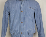 Vtg 90s Y2K American Eagle Reversible Plaid Chambray Shirt Jacket Chore ... - £27.24 GBP